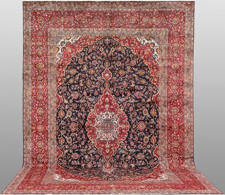 Carpet, Keshan, approx. 475 x 300 cm.