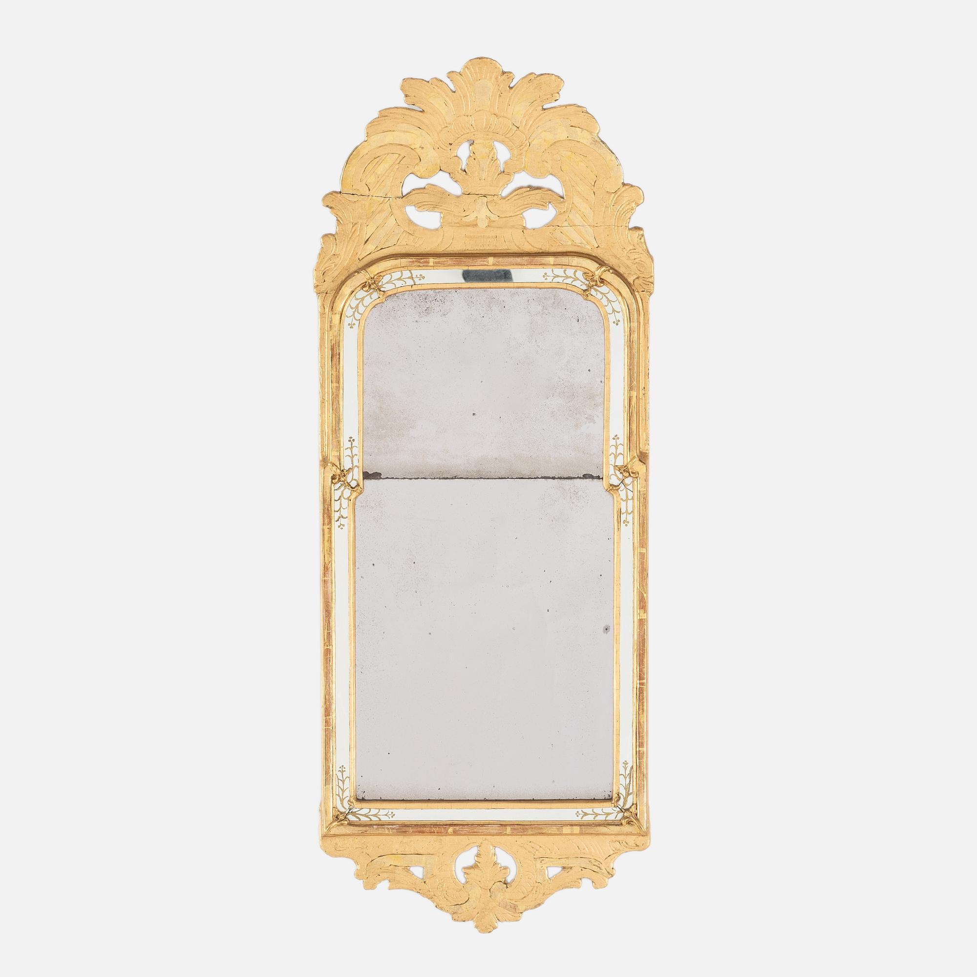 A Rococo mirror, second half of the 18th century.
