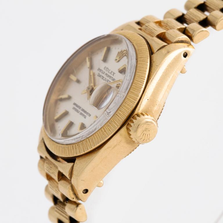 ROLEX, Oyster Perpetual Datejust, "bark finish", wristwatch, 26 mm.