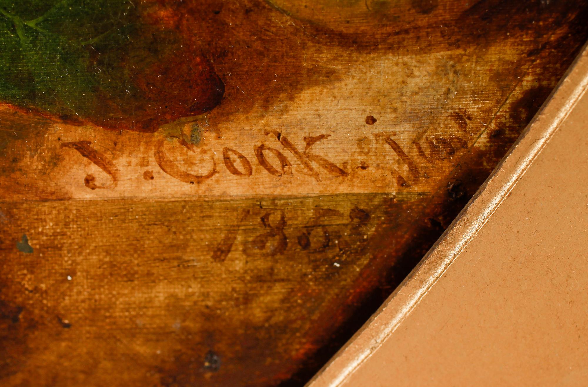 JOSHUA COOK II, möjligen, olja på duk, signerad och daterad 1853.