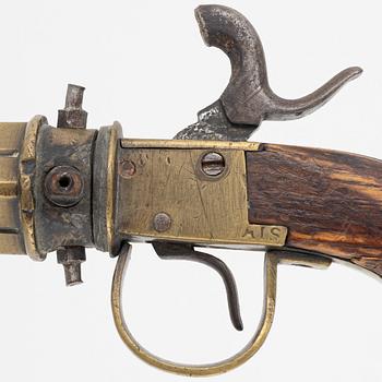 Percussion revolver, marked AIS (Anders Johannesson in Romenäs 1840-1914).