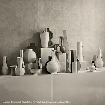 Wilhelm Kåge, an important "Surrea" stoneware vase, Gustavsberg, ca 1940.