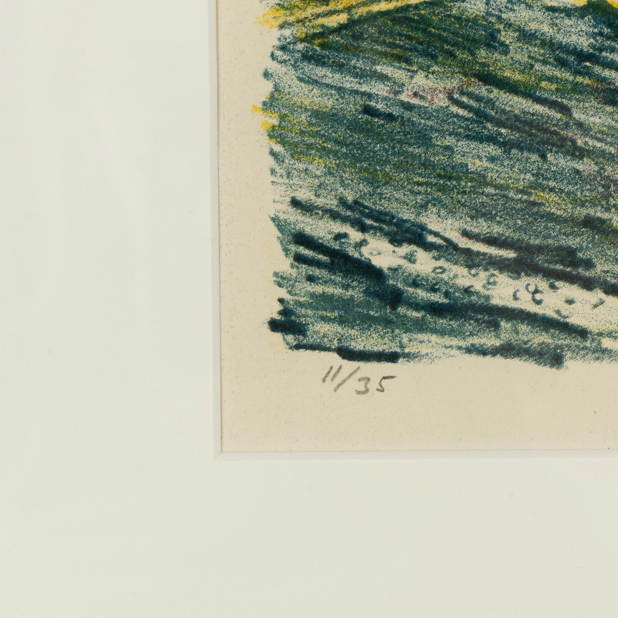 Roland Svensson, lithograph in color, signed and numbered 11/35.
