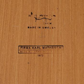 Bruno Mathsson, a coffee table, Firma Karl MAthsson, Värnamo, Sweden, 1972.