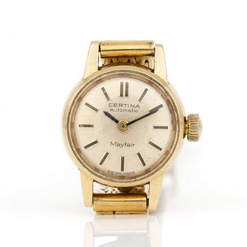 DAMARMBANDSUR, Certina Automatic Mayfair, 18 k gul, tot vikt ca 30,4 gram.