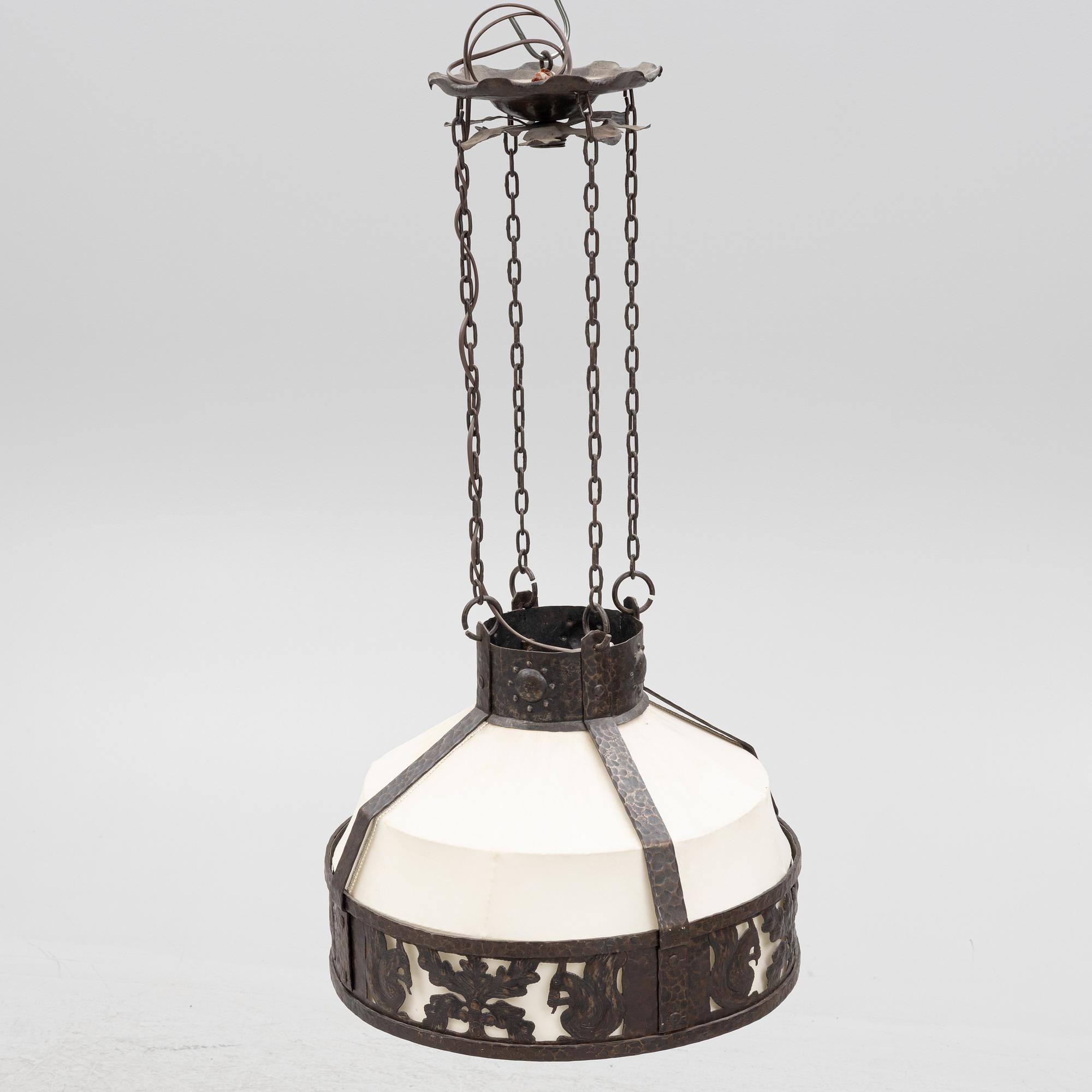 Taklampa, jugend, 1900-talets början.
