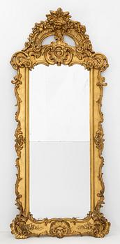 Mirror, Rococo style, second half of the 19th century.