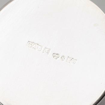 SUPKOPPAR, 10 st, silver, olika modeller, bla GAB Stockholm 1949. Total vikt 270 g.