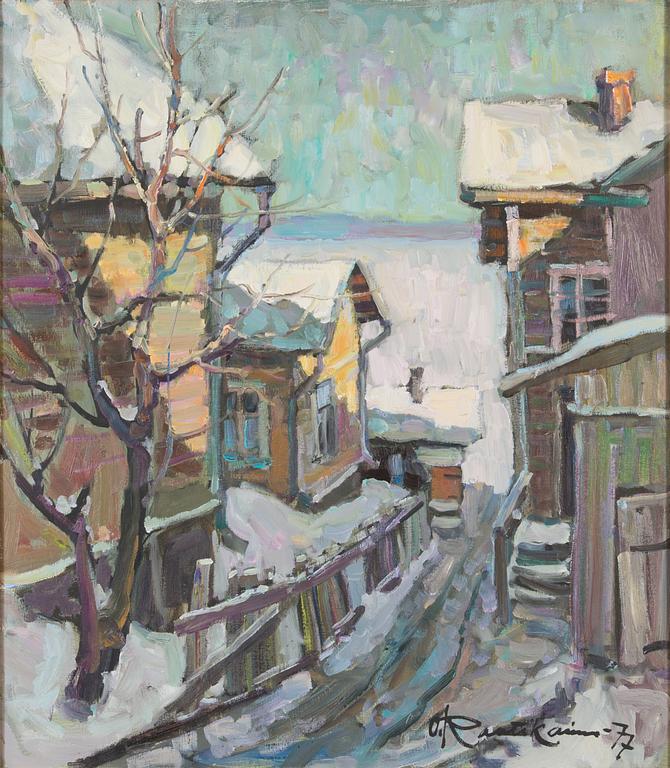 Orvo Raatikainen, oil on canvas, signed and dated -77.