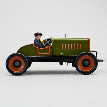 A tinplate Hessmobil by Johan Leonard Hess, Germany, ca 1930.