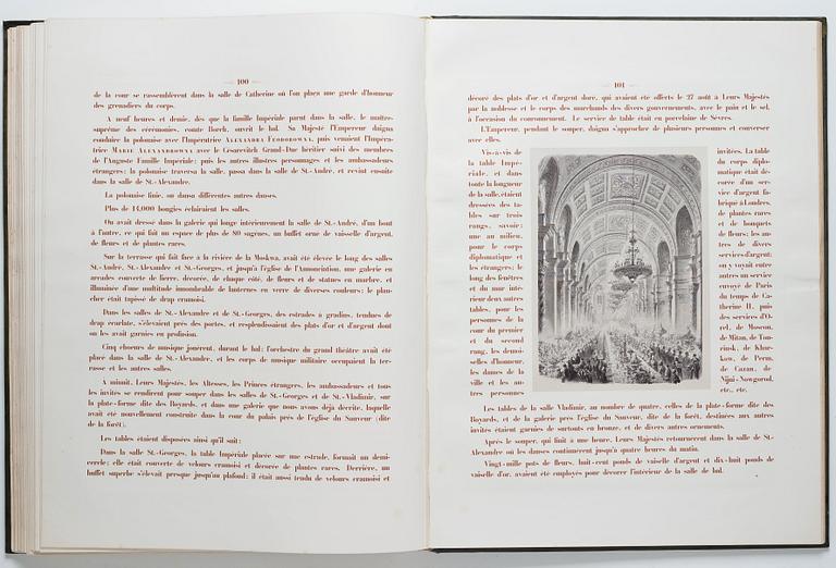 The Magnificent  Coronation Album of Emperor Alexander II and Empress Maria Aleksandrovna 1856.