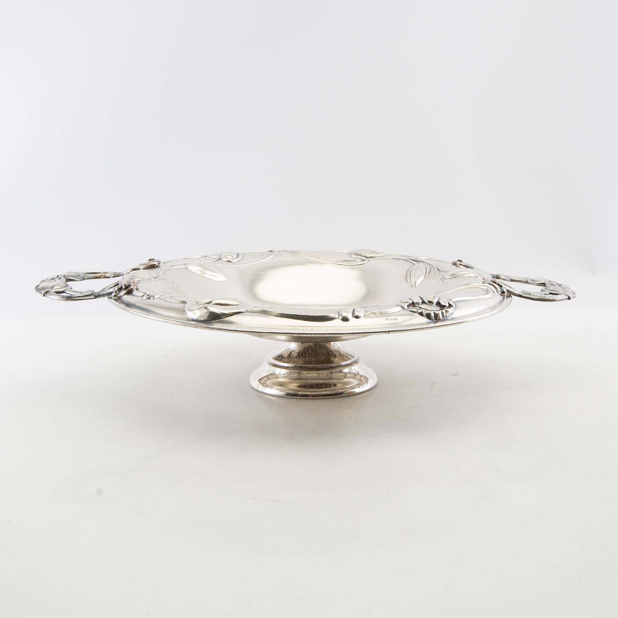 Plate Jugend GAB silver-plated, early 20th century.