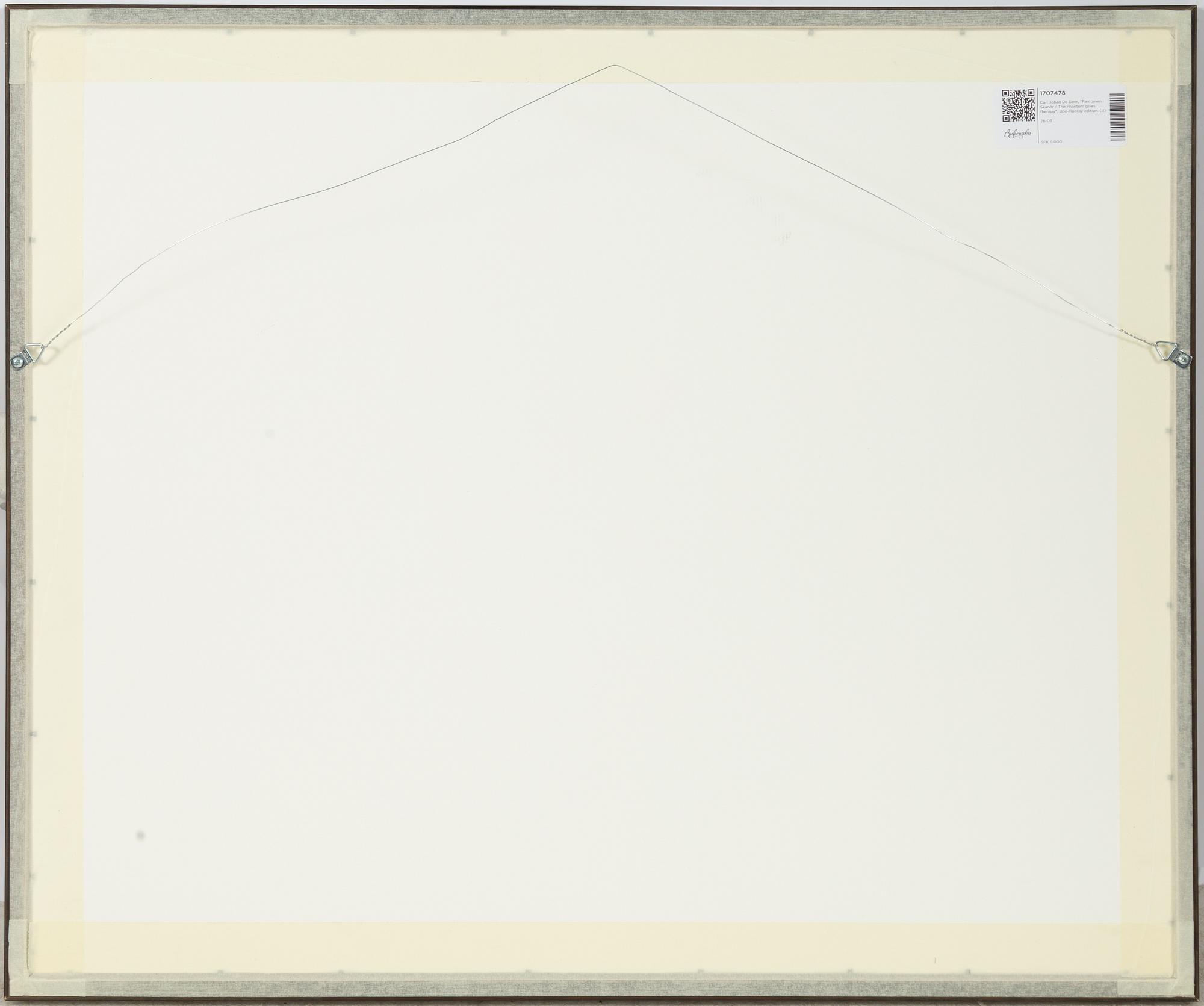 Carl Johan De Geer, "Fantomen i Skanör".