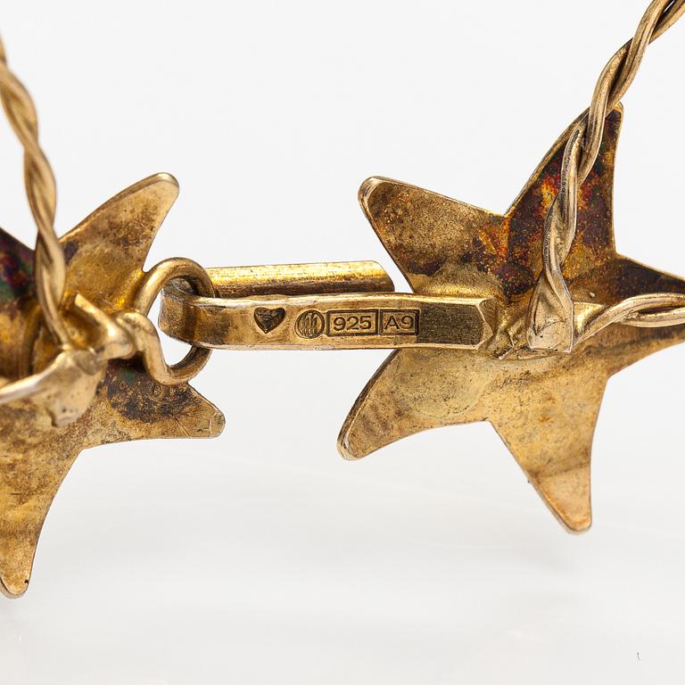 Germund Paaer, A gilded sterling silver wedding crown "Evening jewel". Kalevala Koru, Helsinki 2002.
