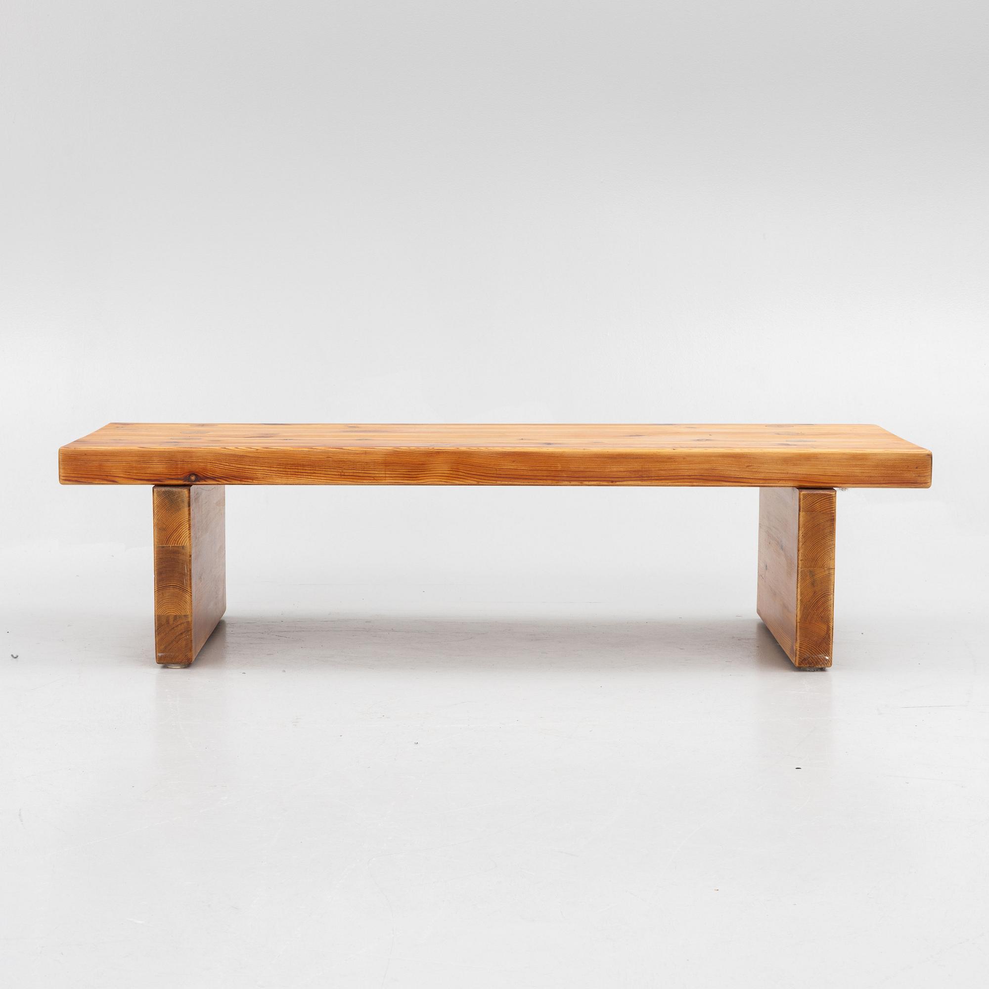Sven Larsson, bench and mirror, Möbel-Shop AB, 1970s.