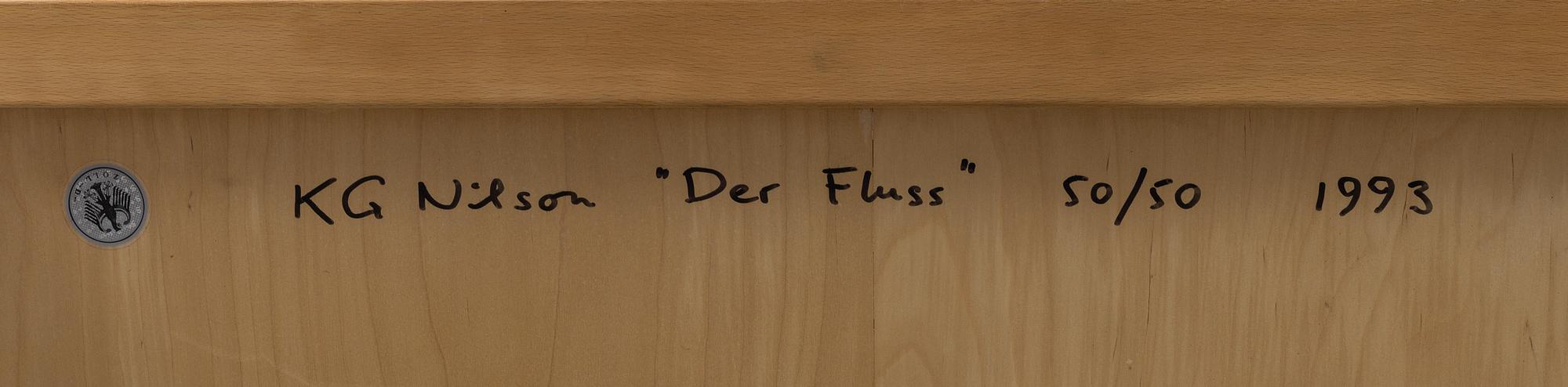 A 'der Fluss' coffee table by karl Gustaf Nilsson, Gärsnäs.