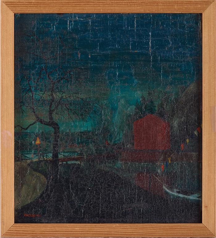 PETER WEISS, oil on panel, signed and dated -40.