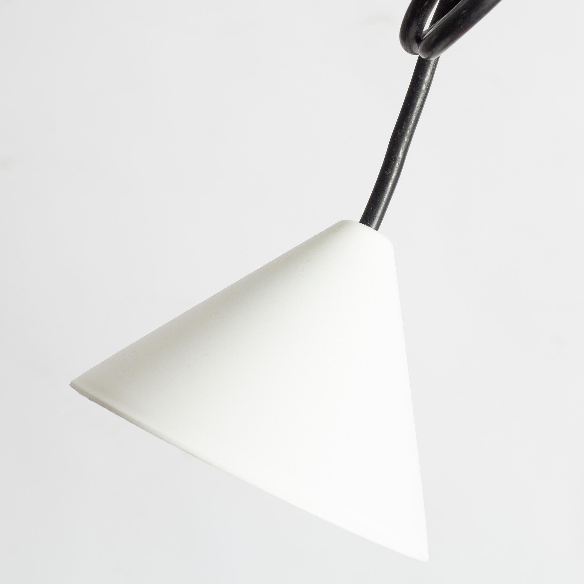 Arne Jacobsen, ceiling lamps, a pair, "Workshop lamp" Louis Poulsen, Denmark.
