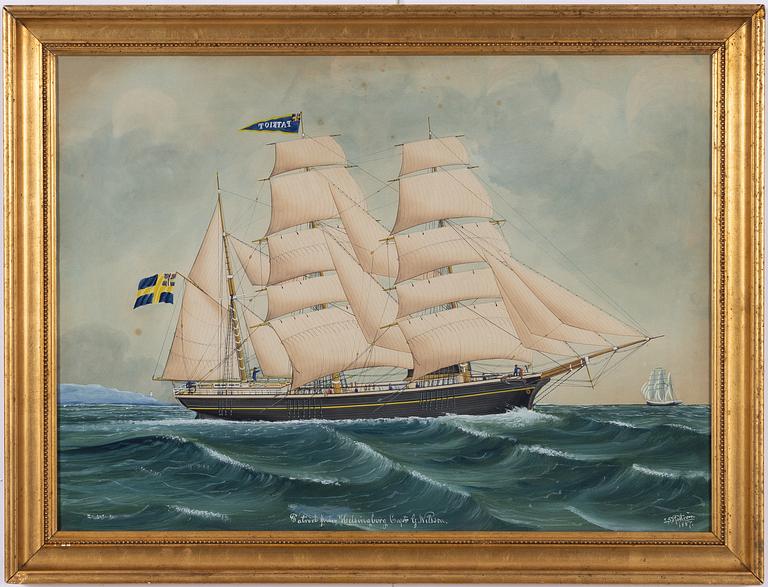 Lars Petter Sjöström, Barken Patriot från Helsingborg.