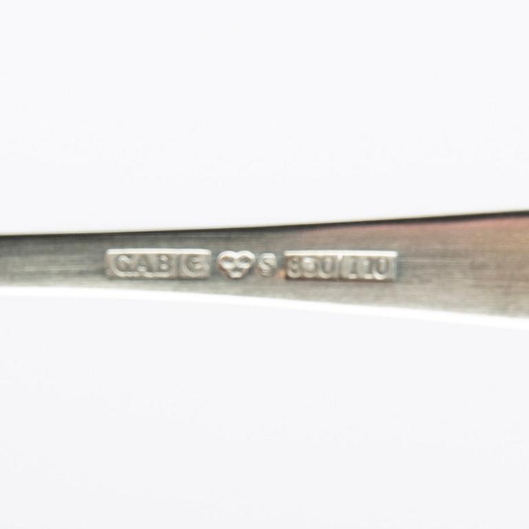 Coffee spoons, silver, 12 pcs, Rosenholm, GAB, second half of the 20th century.