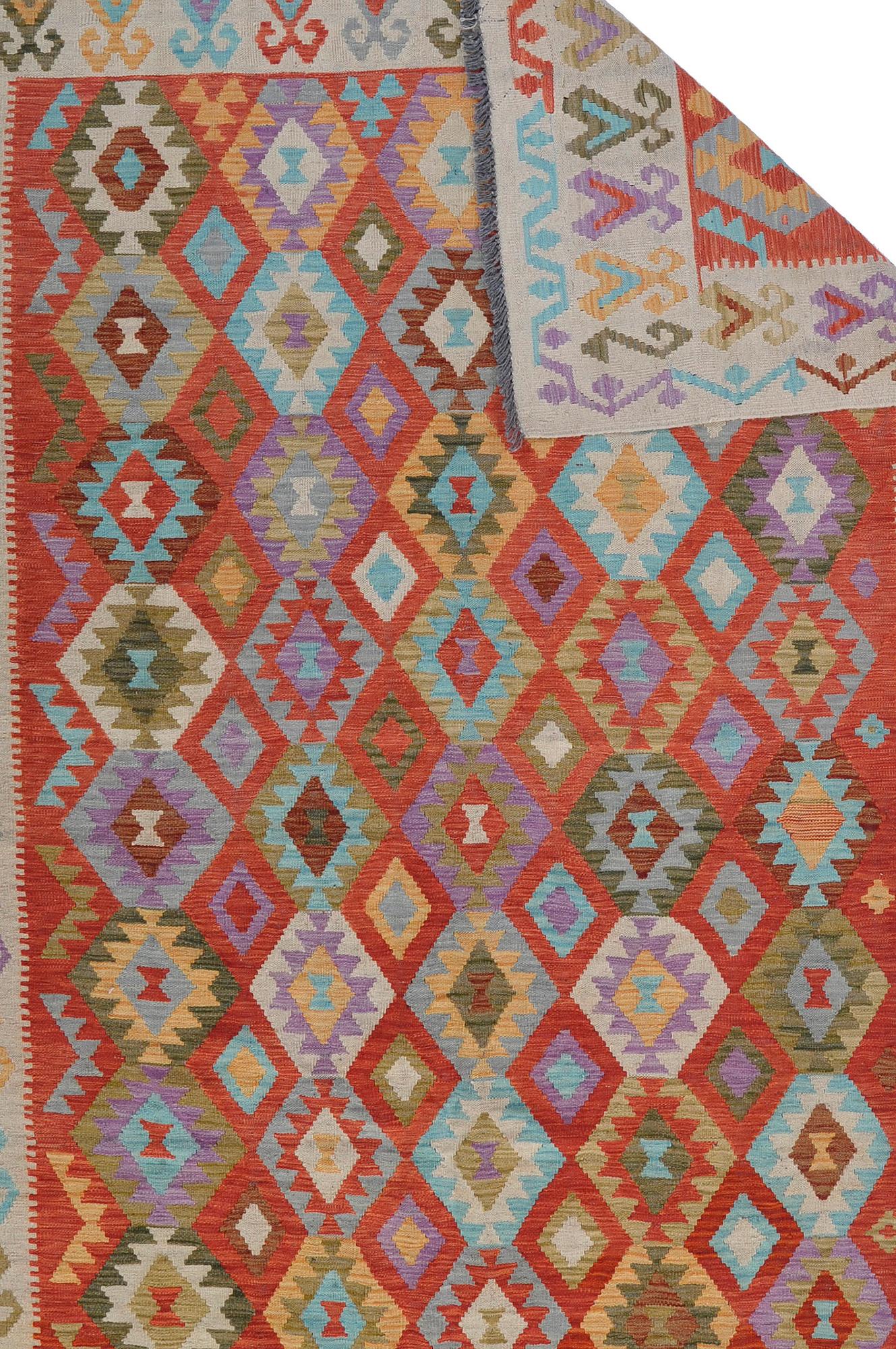 A RUG, kilim, ca 290 x 207 cm.
