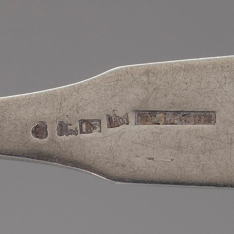 SKEDAR, 4 st, silver, Thomas Lilius 1866, H.I.Törnroth, 1849, 1851. Vikt 219 g.