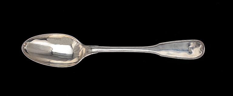 RAGUSKED, silver, Lars Boye, Stockholm, 1782. Vikt 164 g.