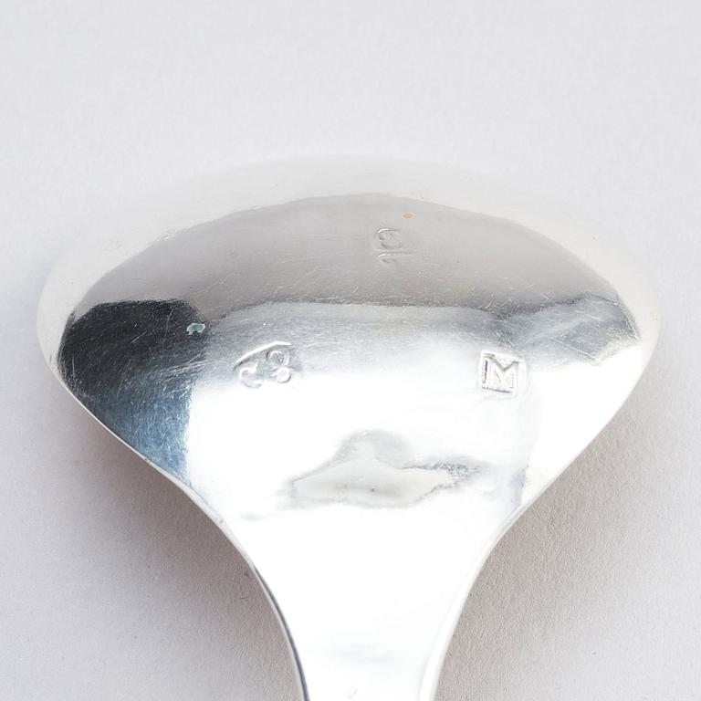 A Nordic silver spoon, 17th/18th century.
