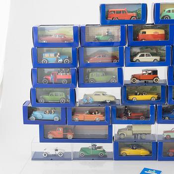 Model cars, 40 pcs, Tintin, Hergé-Moulinsart.