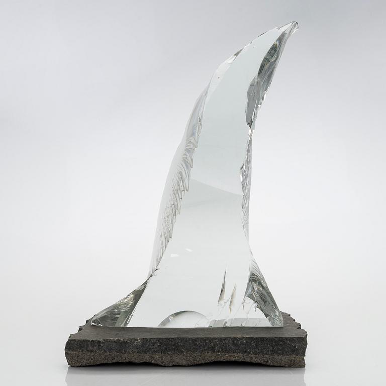 Timo Sarpaneva, a sculpture from 'Glass age series, signed Timo Sarpaneva Iittala. Designed in 1980s.