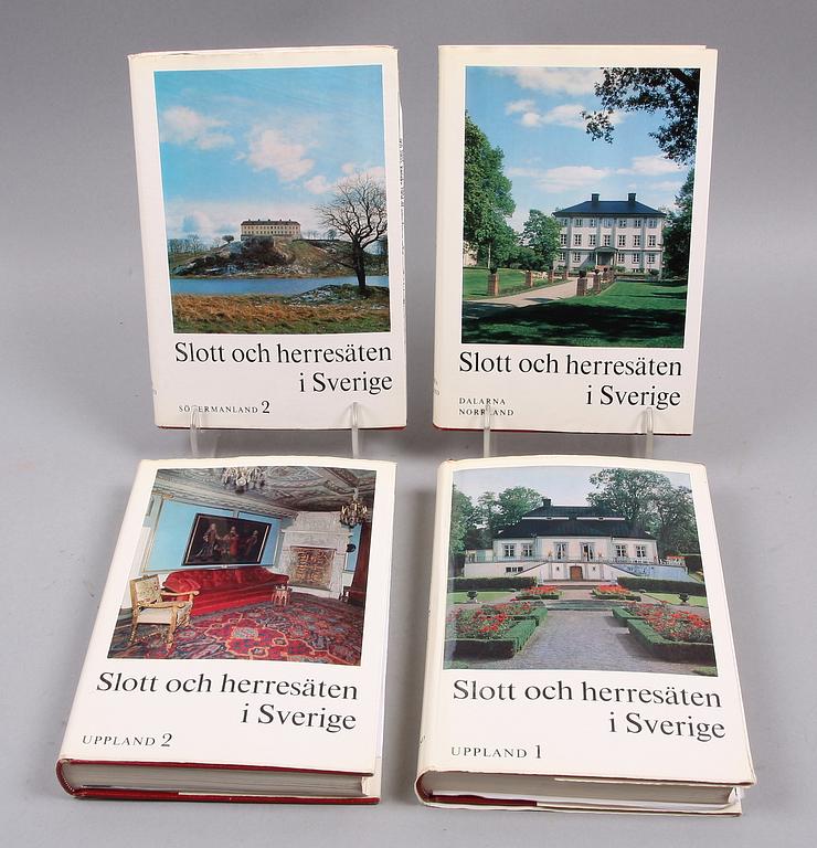 BOK, 16 vol, "Svenska Slott och Herresäten", Allhems förlag, Malmö.