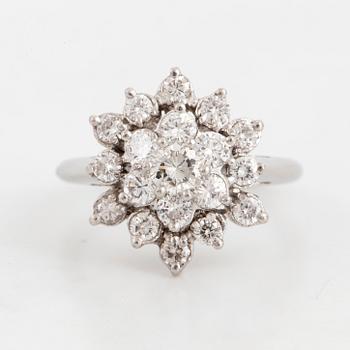 Brilliant-cut diamond ring, ca 1,20 ct.