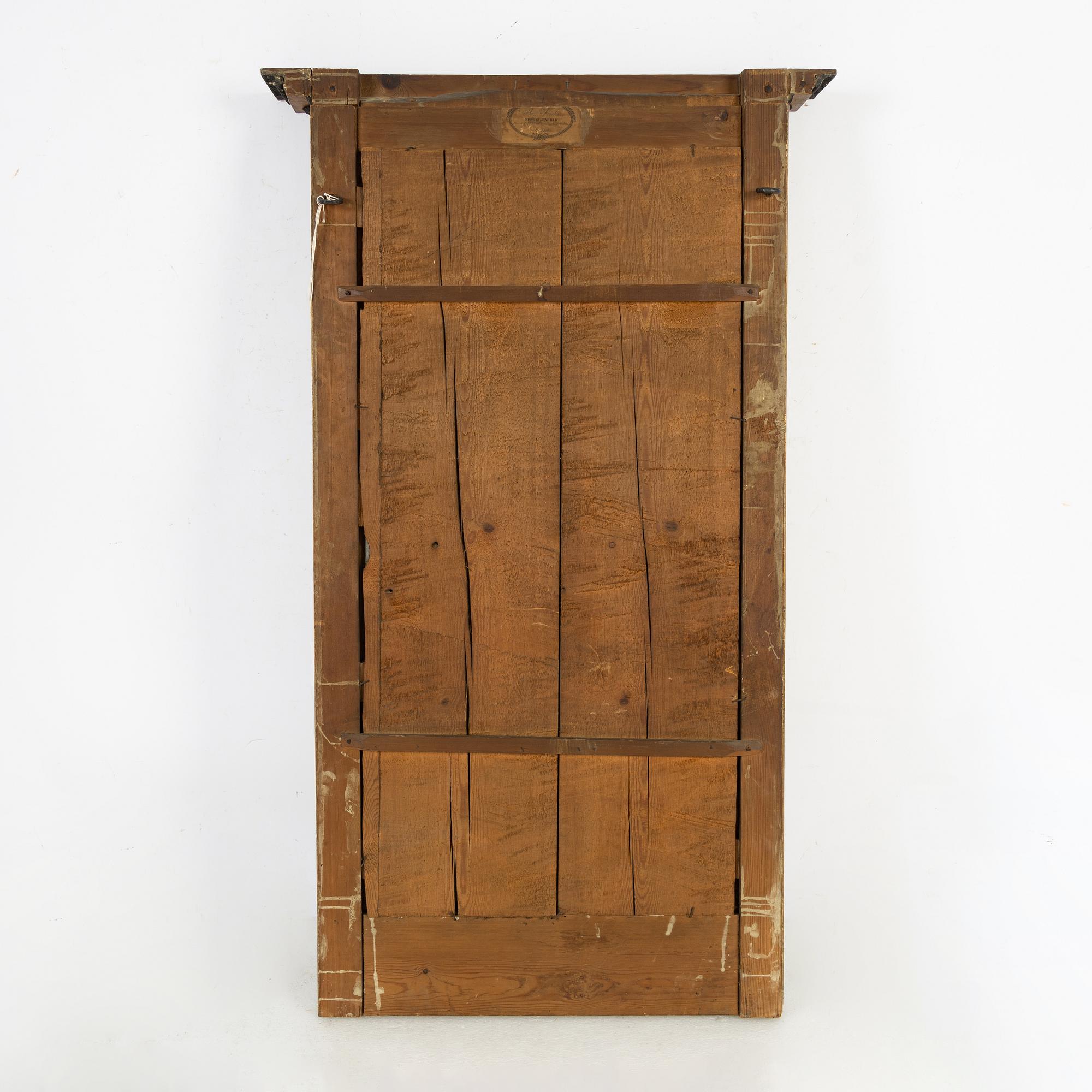 An empire mirror, by Jonas Frisk, (Stockhom 1805-1824).