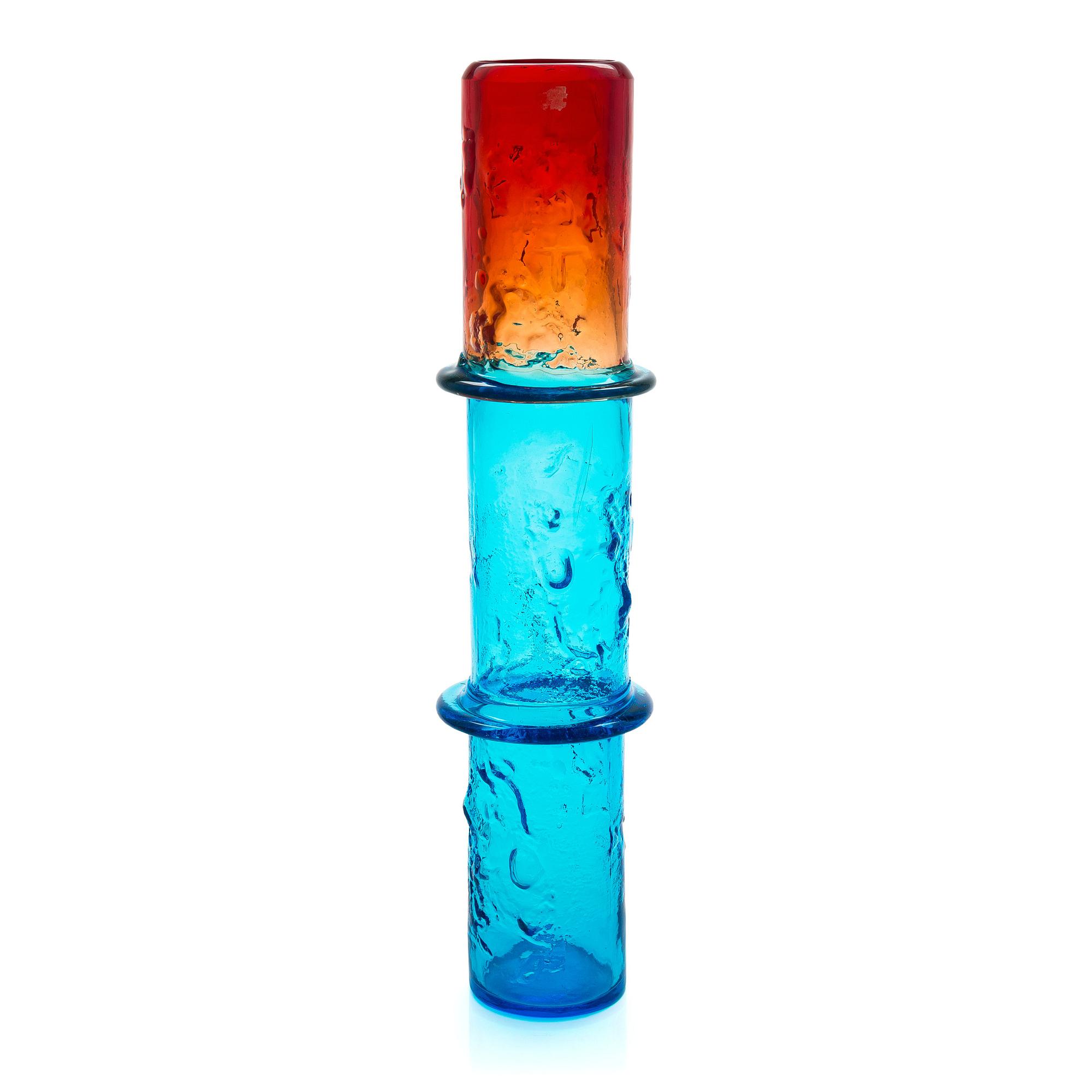 Oiva Toikka, vas, glas "Bambu", signerad Oiva Toikka, Nuutajärvi Notsjö.