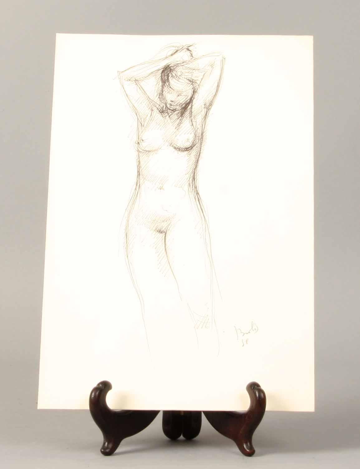 PIERO BROLIS, relief samt teckning, sign. samt dat. bl.a. 1970.
