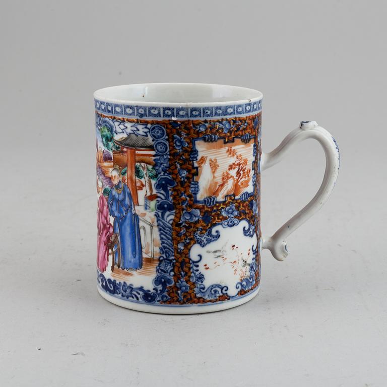 MUGG, kompaniporslin. Qingdynastin, Qianlong (1736-95).