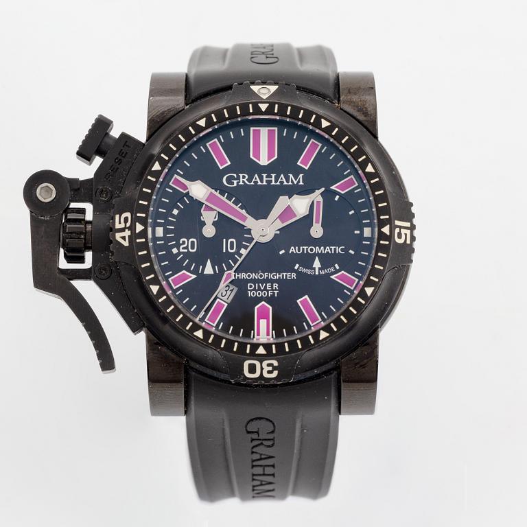 Graham, Chronofighter Oversize, Diver, chronograph, wristwatch, 47 mm.