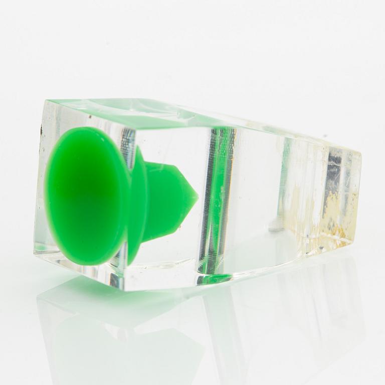 Siv Lagerström, three rings, acrylic plastic, 1970s.
