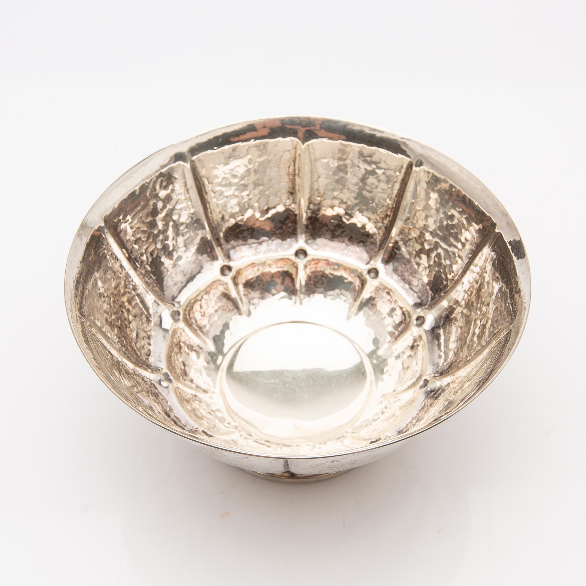 Bowl, silver, Christian F. Heise, Joh. H. Paulsen, Denmark, 1925.