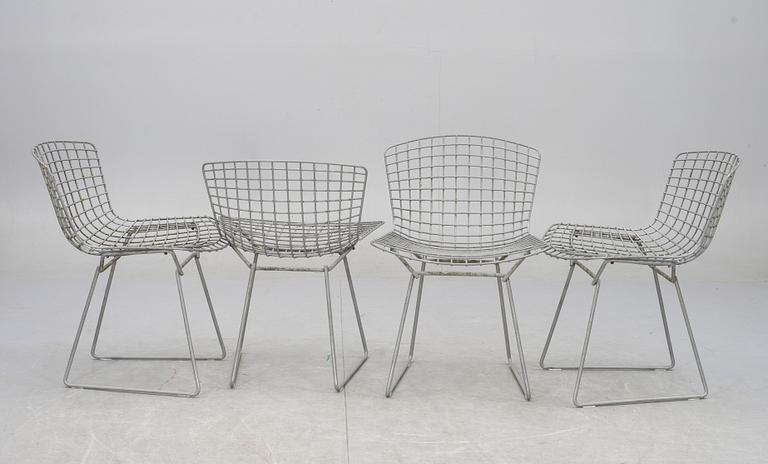 STOLAR, 8 st, "Sidechair", Harry Bertoia, formgiven 1952.