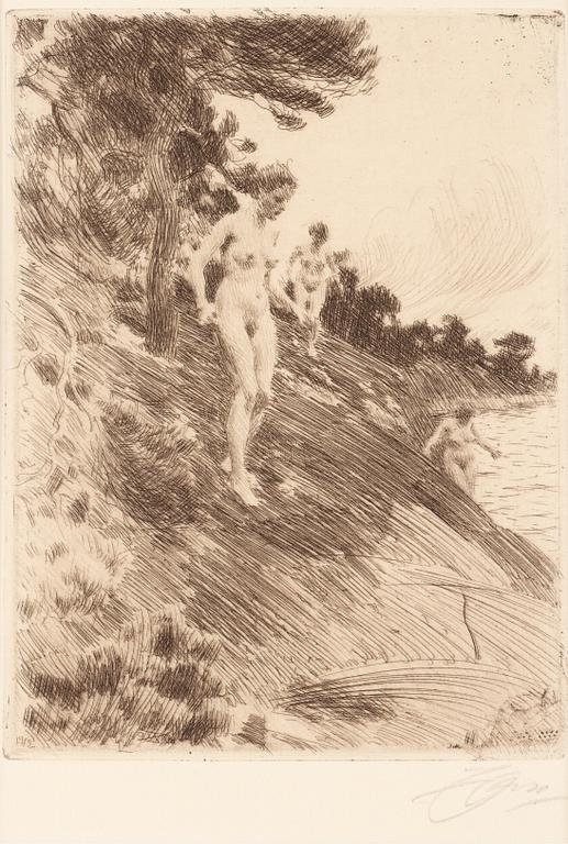 Anders Zorn, "Skrämda".