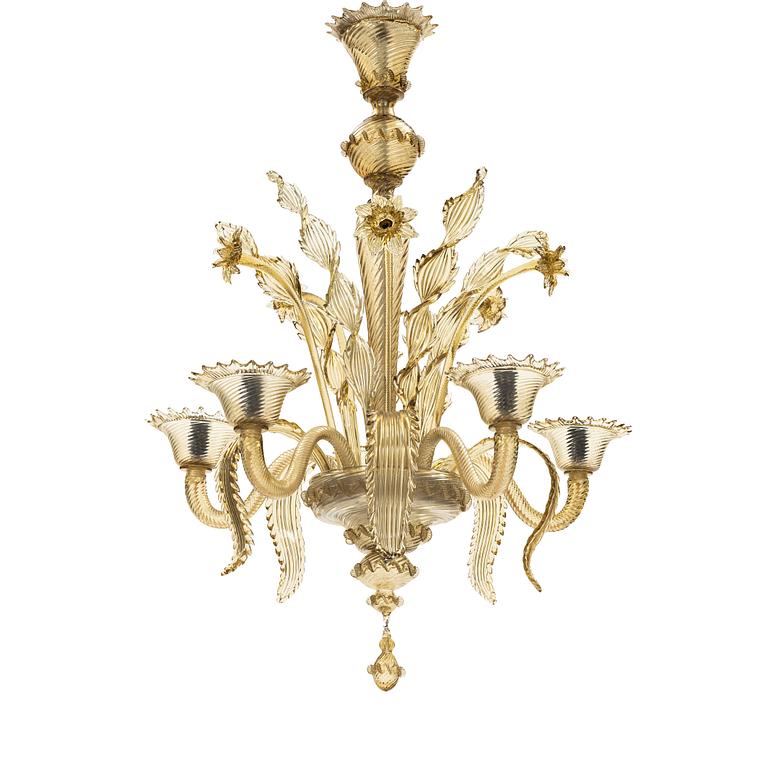 A Venetian chandelier, Italy mid 20th century.