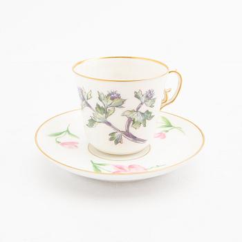 A handpanted Royal Copenhagen 18 pcs coffee service.