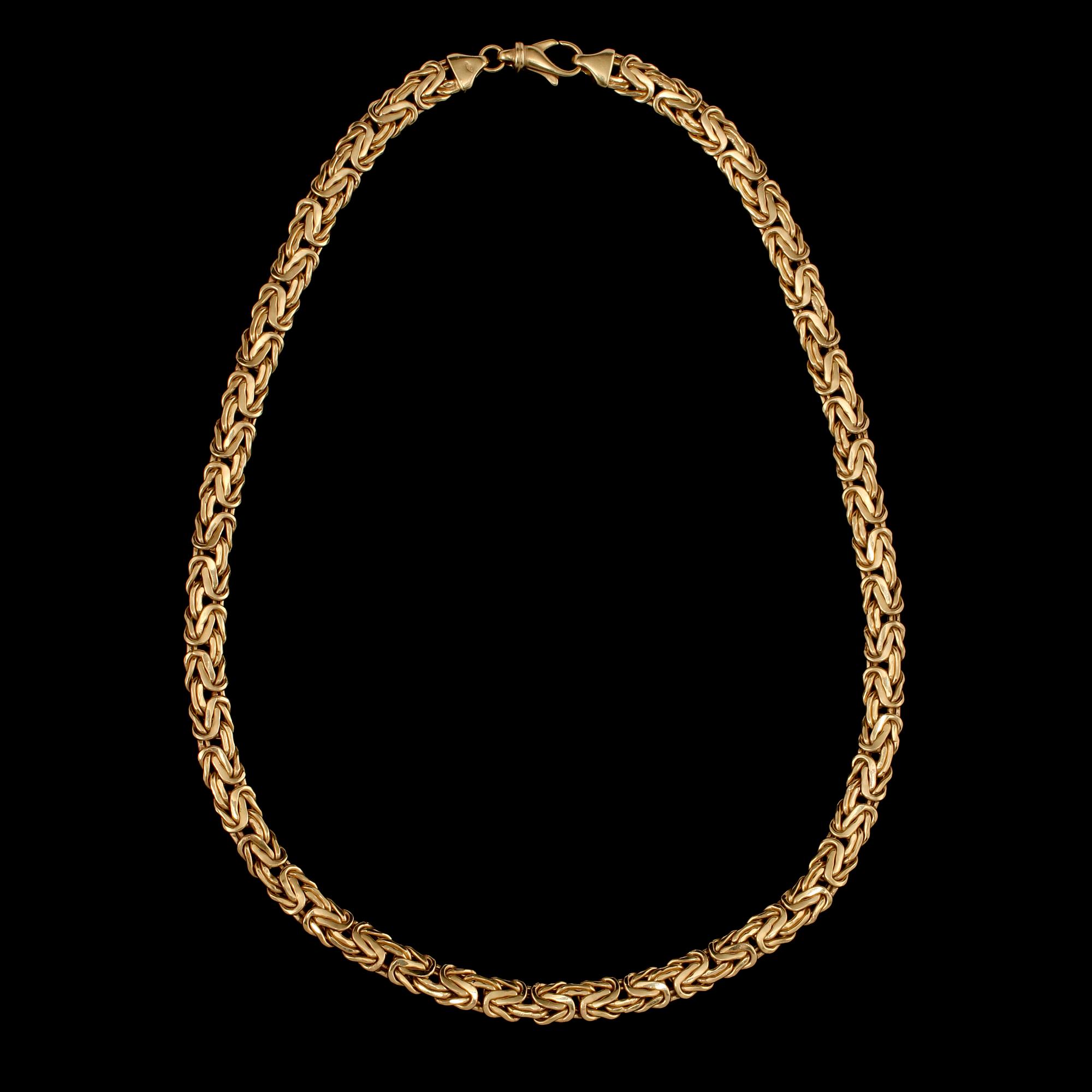 COLLIER, 18k guld, Italien, 1900-talets andra hälft. Vikt  36 g.