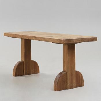 An Axel Einar Hjorth stained pine table 'Sandhamn', Nordiska Kompaniet Sweden 1932.