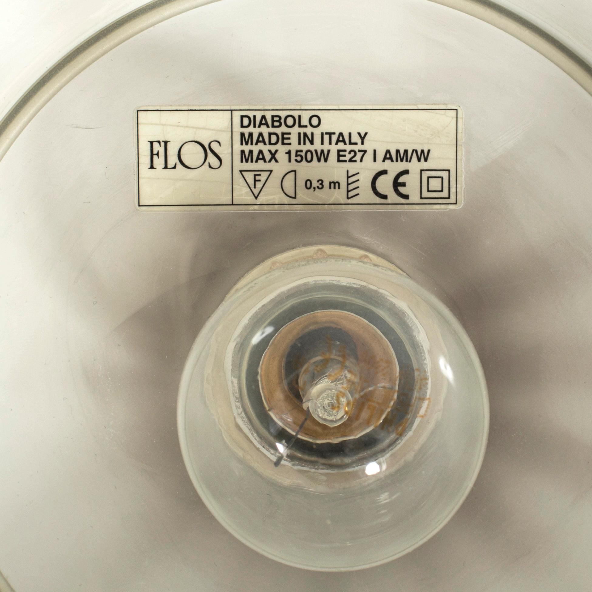 ACHILLE CASTIGLIONI, taklampa, "Diabolo", Flos, 2000-tal.