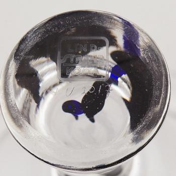 VICKE LINDSTRAND, an 'Abstracta' glass bowl from Kosta, 1950's.