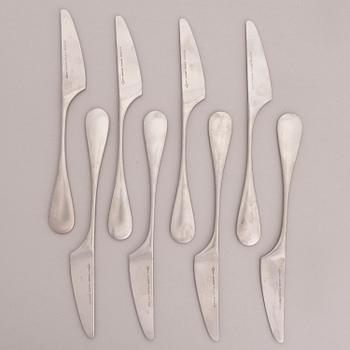 A 28-piece set of 'Mango' steel cutlery by Nanny Still, Hackman Finland 18/8.