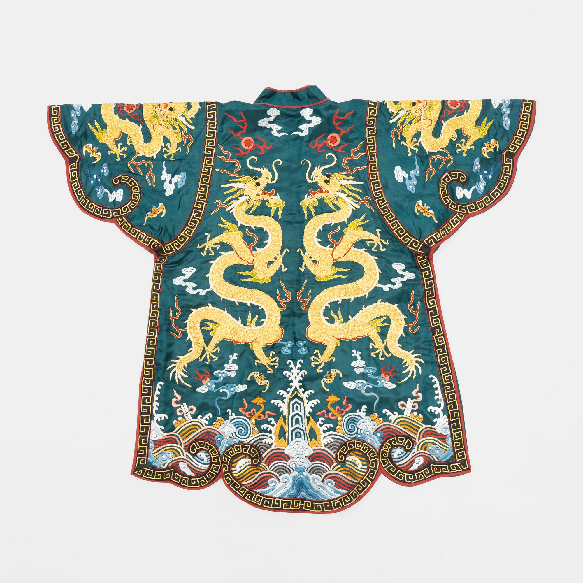 A Chinese embroidered robe, 20th Century.