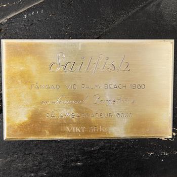 Fiskskulptur "Sailfish" 1960-tal.